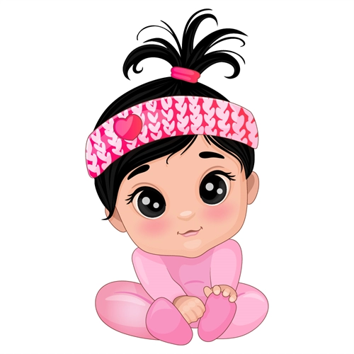 Baby Shower Sweet Baby Girl Sticker